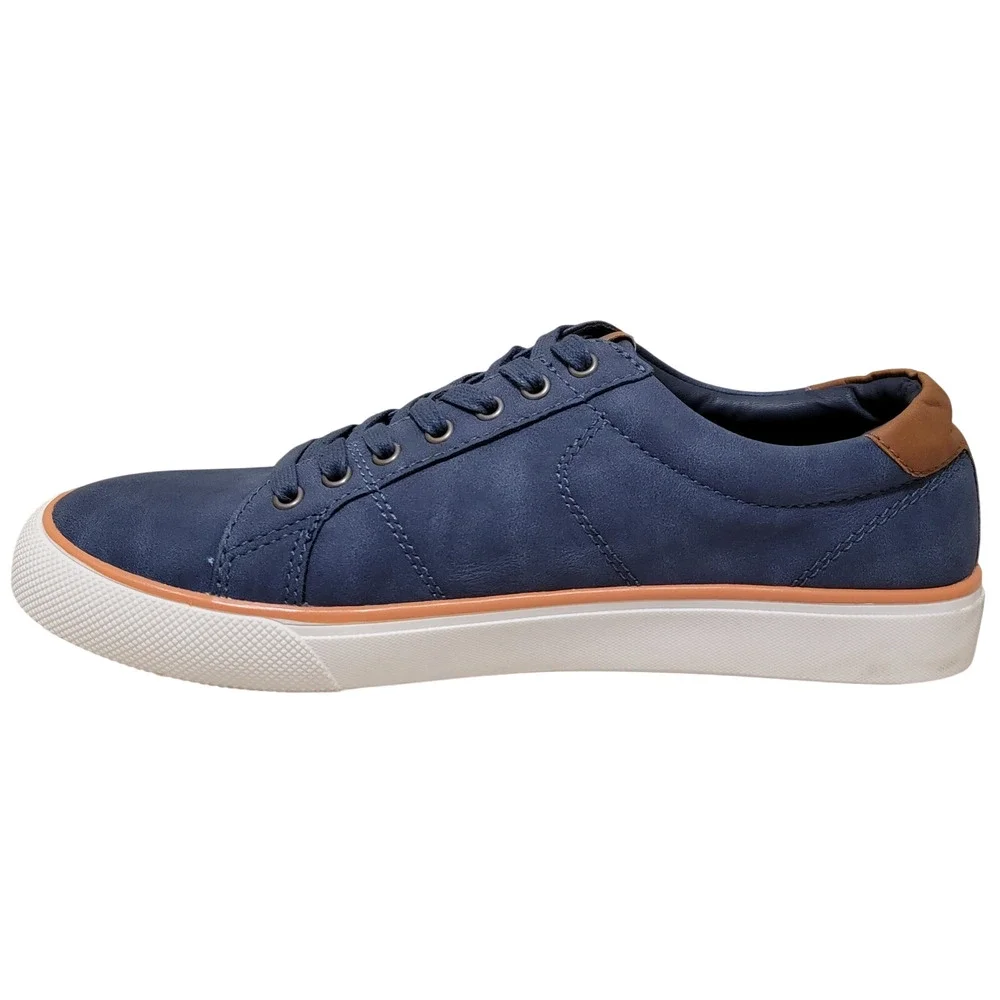 Club Room Men Low Top Lace Up Tennis Sneakers Dominic Size US 9.5M Navy Blue